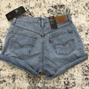 Levi denim “Mom Shorts”